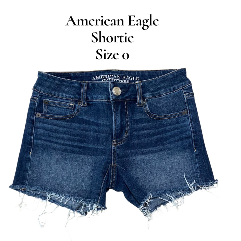 American Eagle~360° Super Stretch~Shortie Shorts~Size 0
